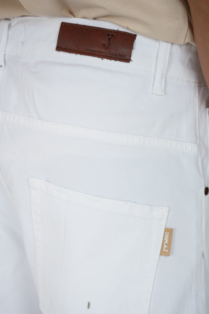 Bermuda in cotone regular GIS e24 Bianco SS26