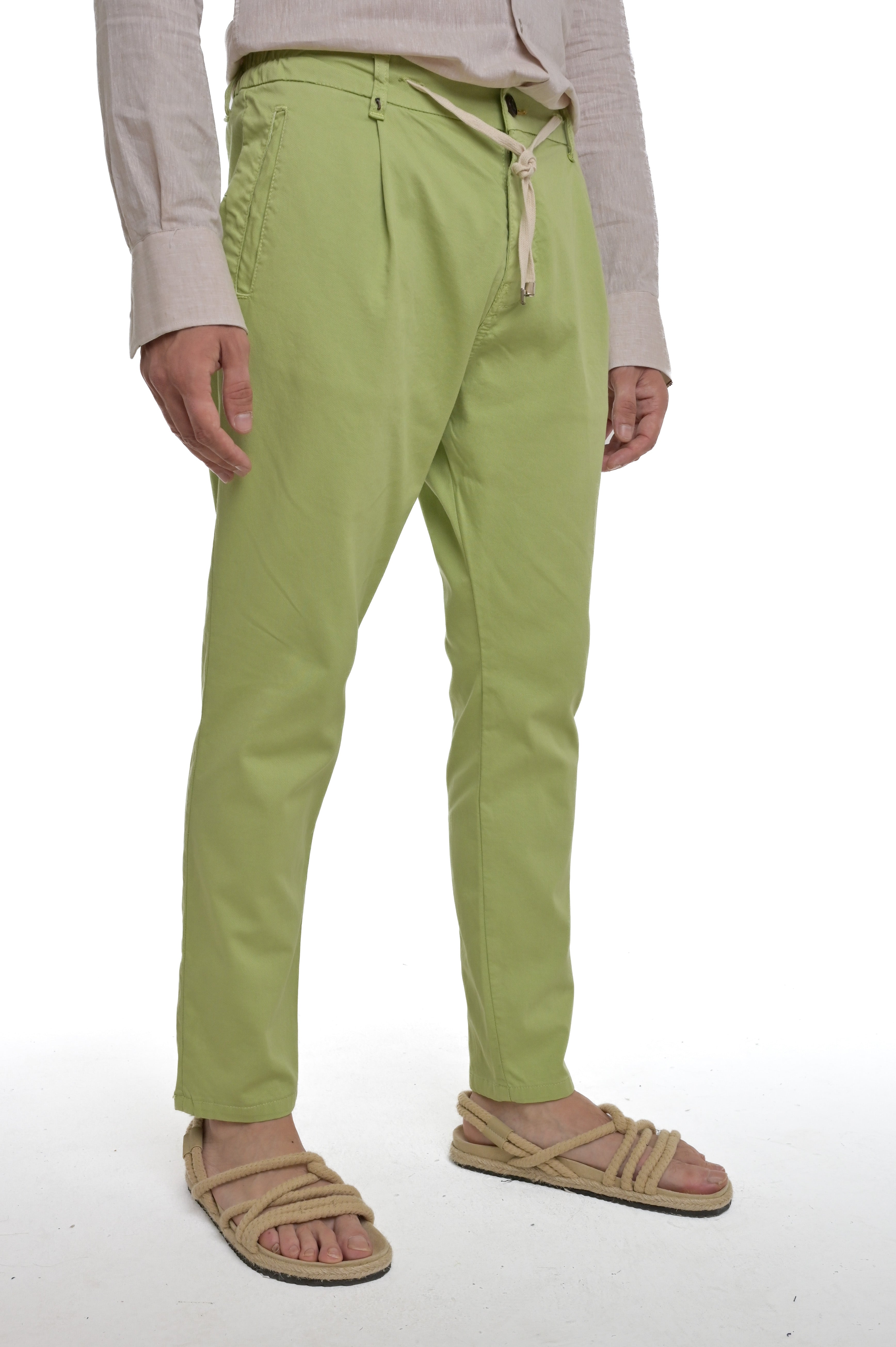 Pantaloni in cotone tapered Roby Monaco V.103 SS25