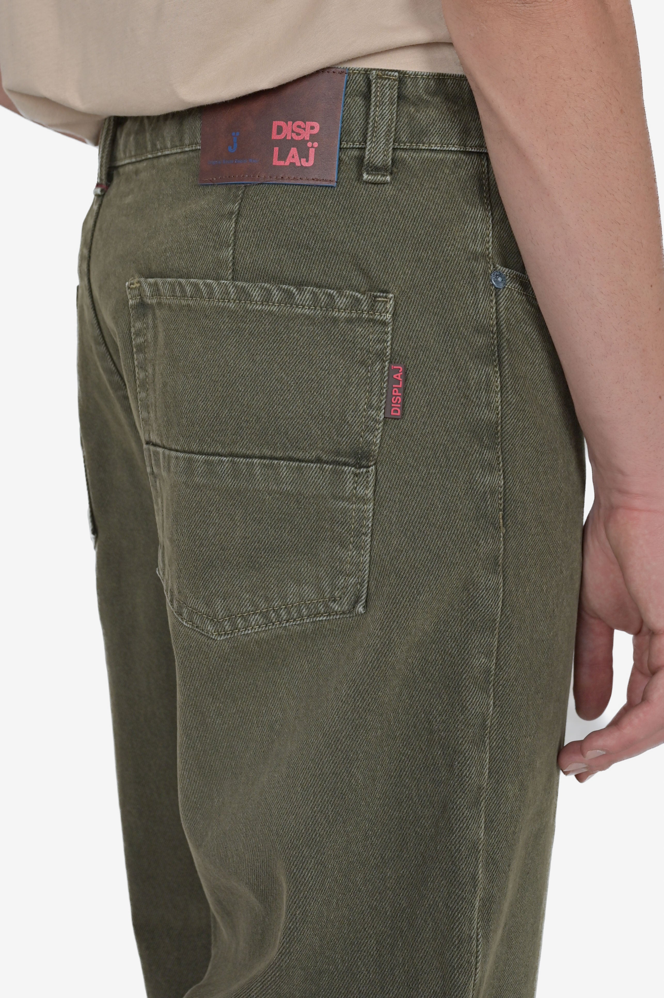 Pantaloni in cotone loose Dick verde FW24/25