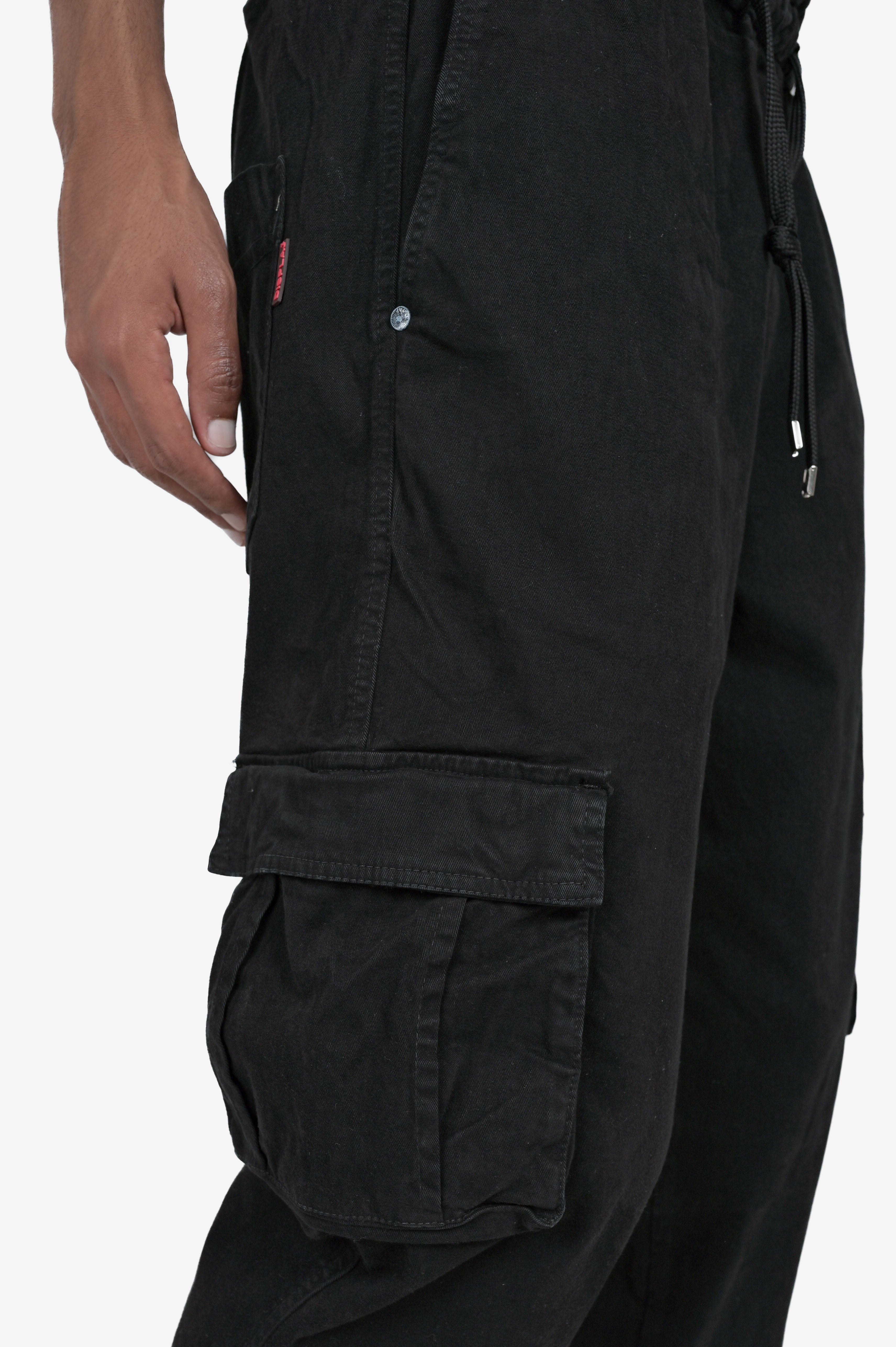 Pantaloni in cotone regular Detroit nero FW24/25