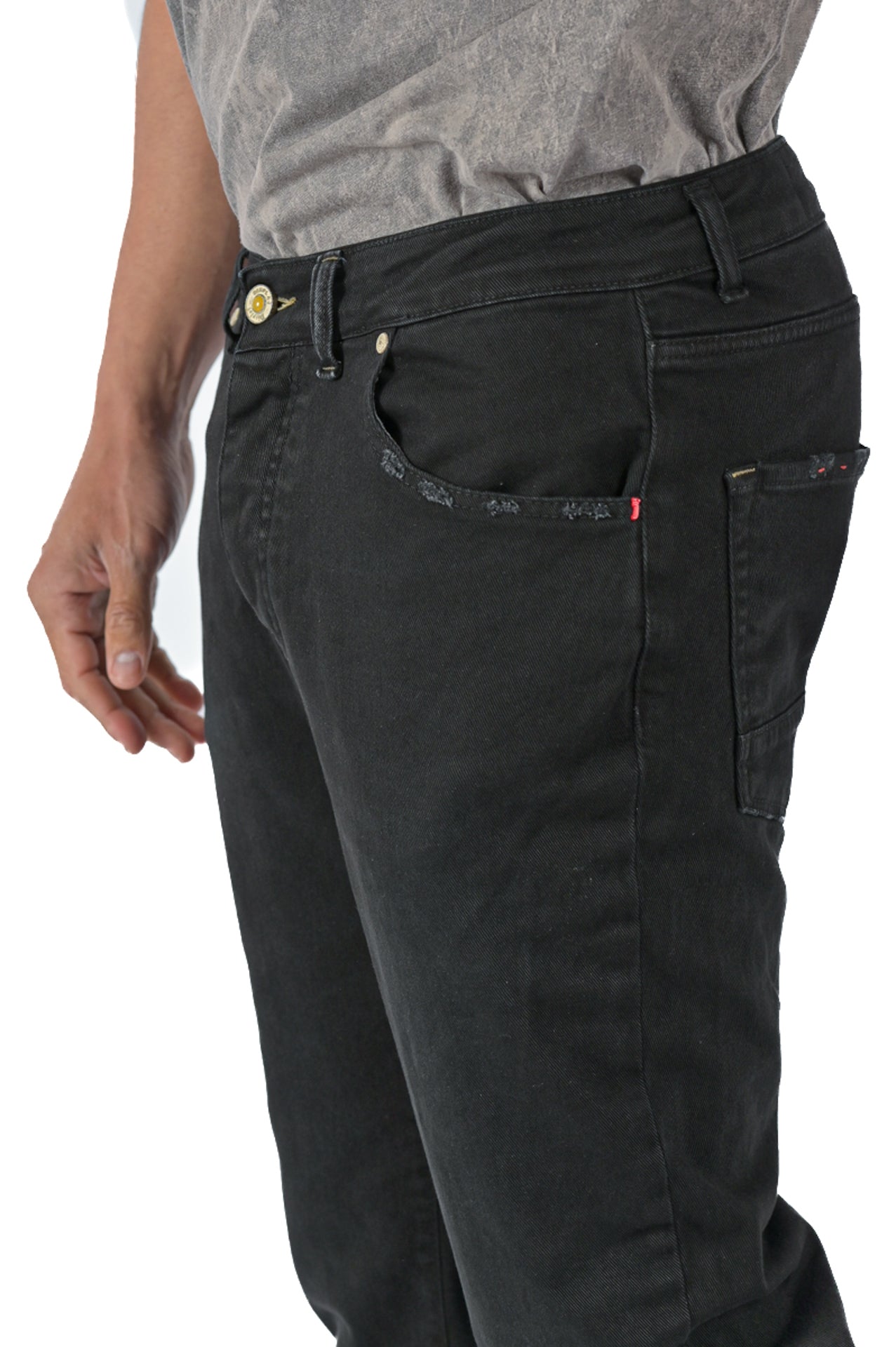 Pantaloni in cotone regular New Wolf Bull SS23