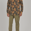 Camicia uomo in lino  con collo coreano e bottoni a metà Paul Lino ST 3 - Displaj