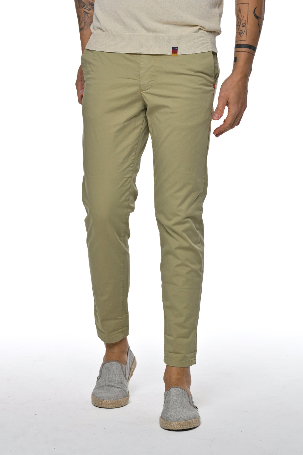 Pantaloni in cotone slim Sonic Raso SS23