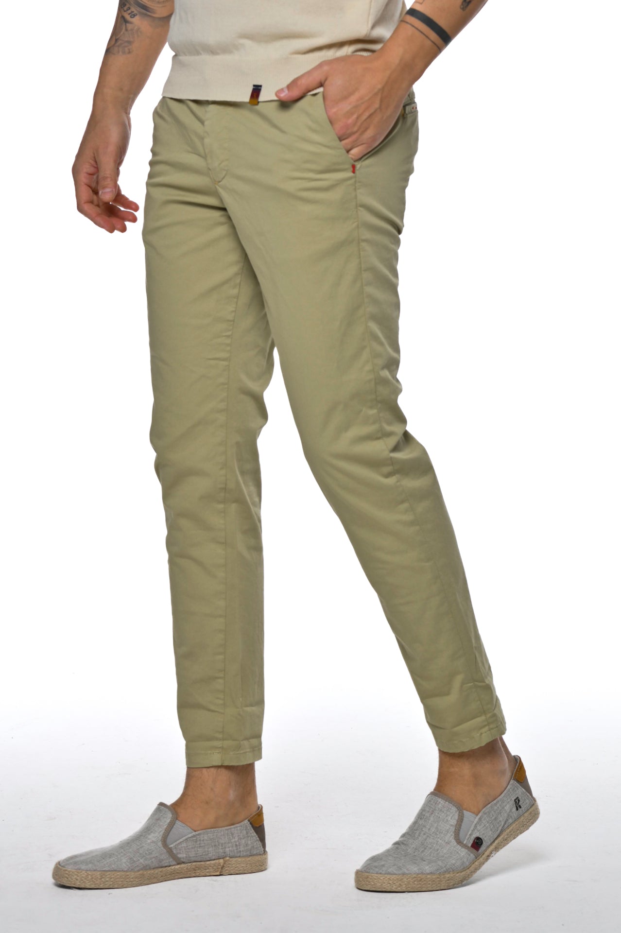 Pantaloni in cotone slim Sonic Raso SS23