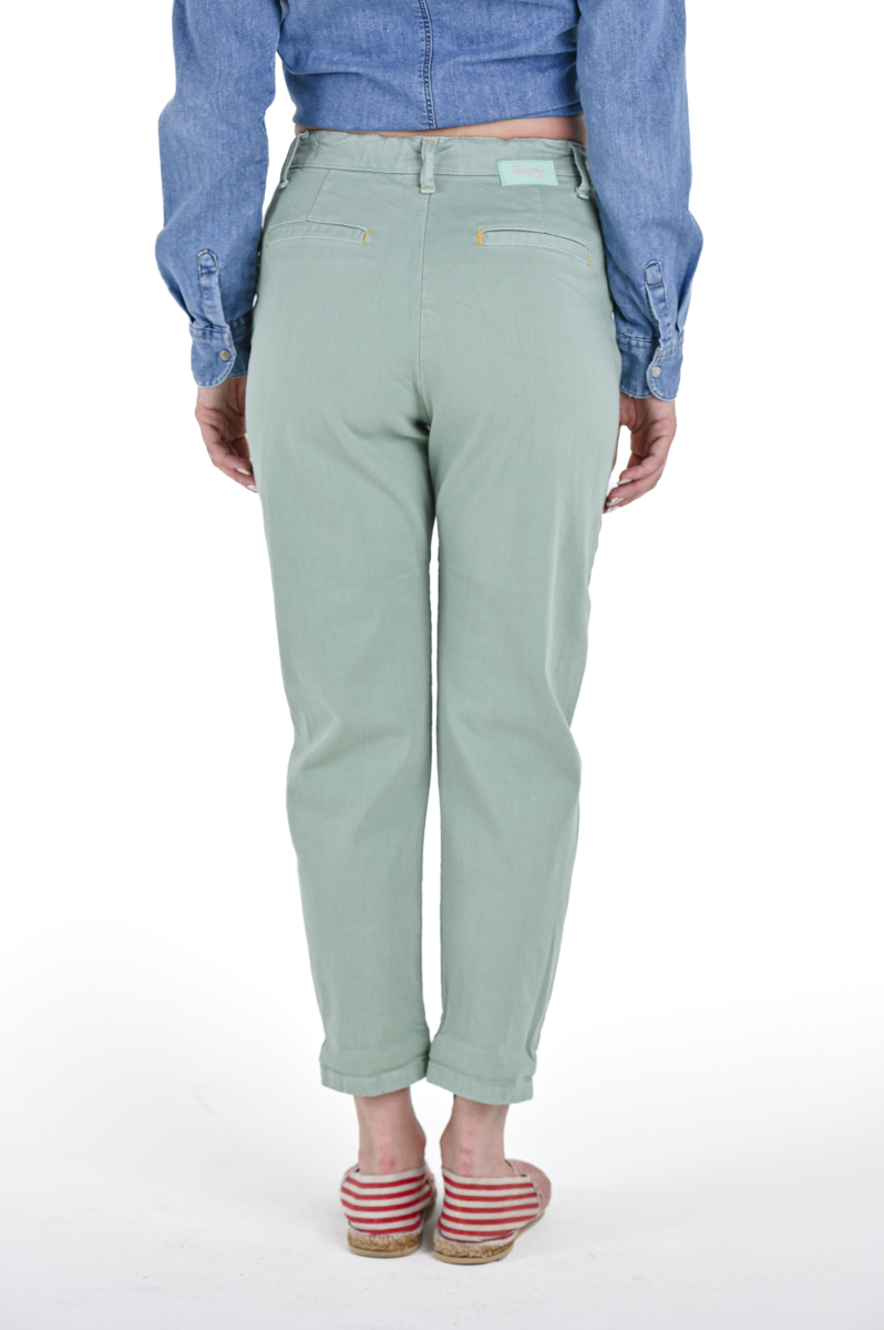 Pantaloni donna baggy Talia Verde Acqua SS24