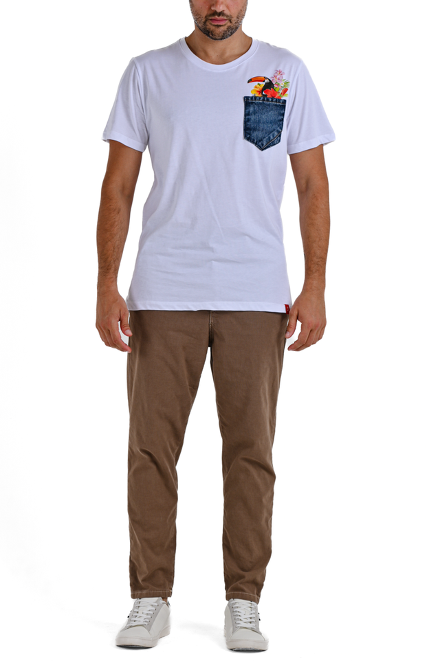 T-Shirt regular DPE 2413 Bianco SS24