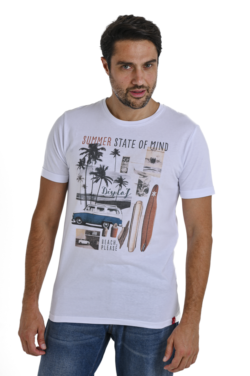 T-Shirt regular Beach bianco SS24