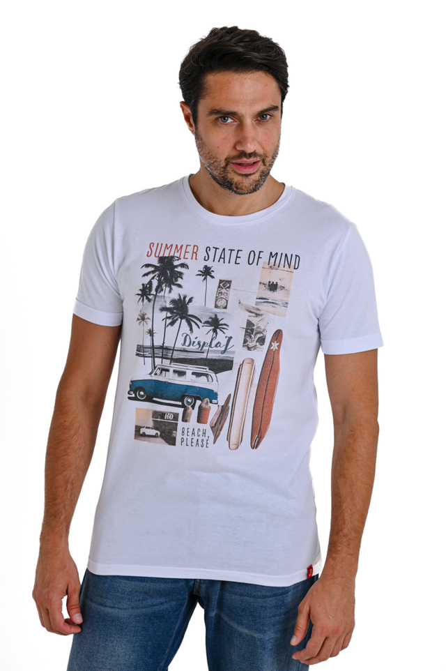 T-Shirt regular Beach bianco SS24