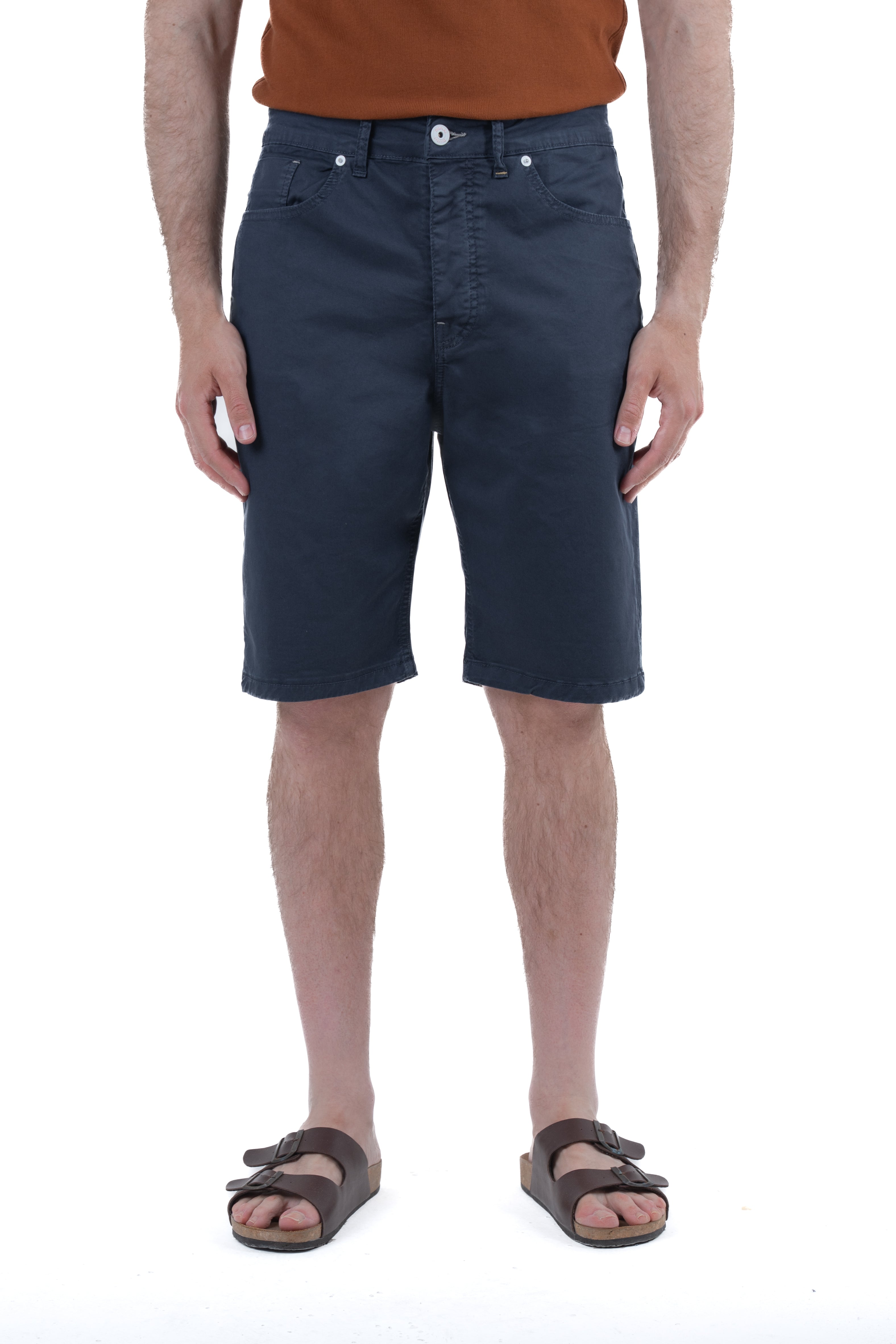 Bermuda in cotone loose Frutta Old blu SS26