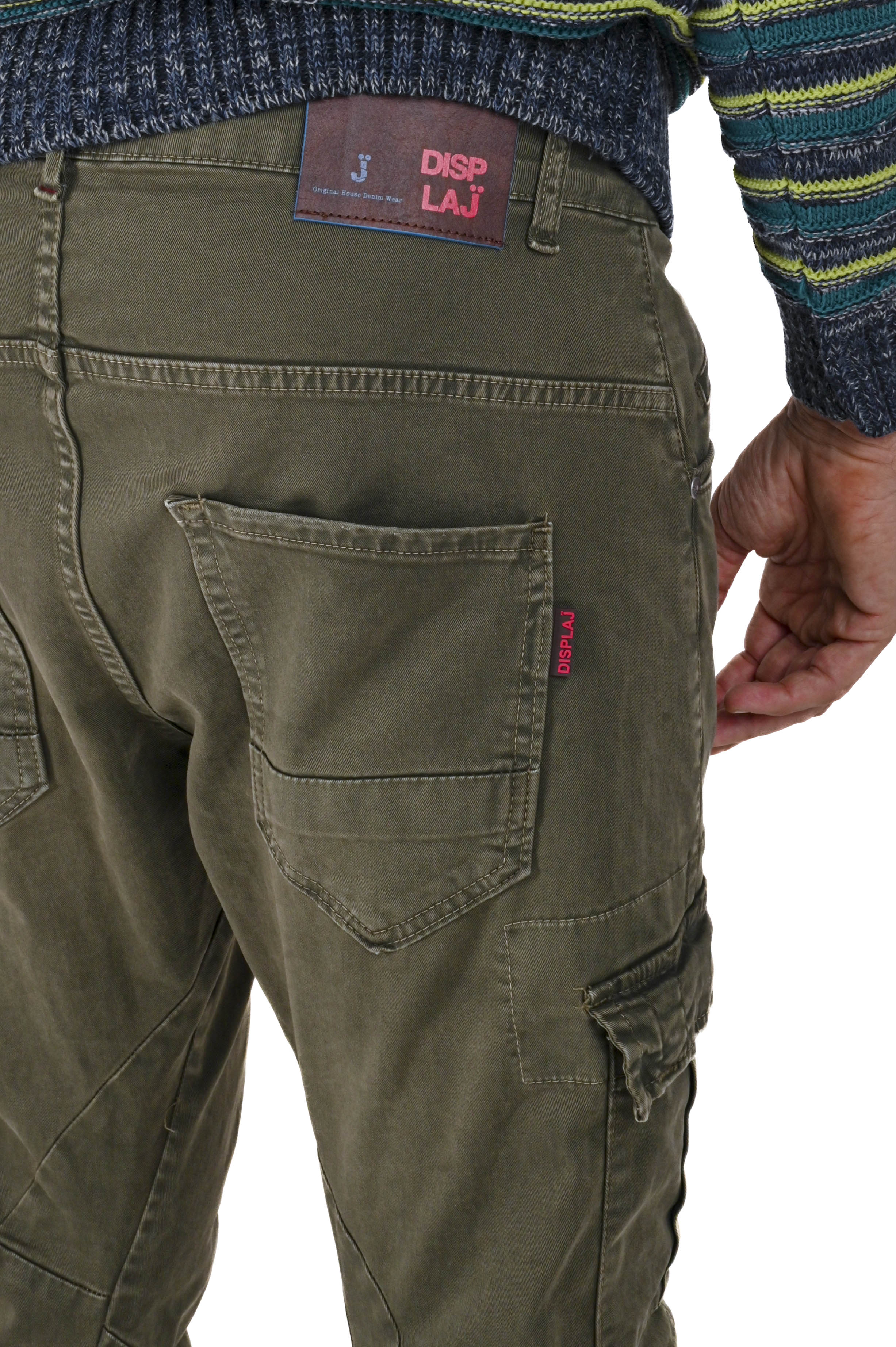 Pantaloni in cotone tapered New Evolution verde FW24/25