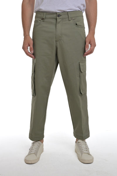 Pantaloni Classici regular Rock Tascone verde SS25