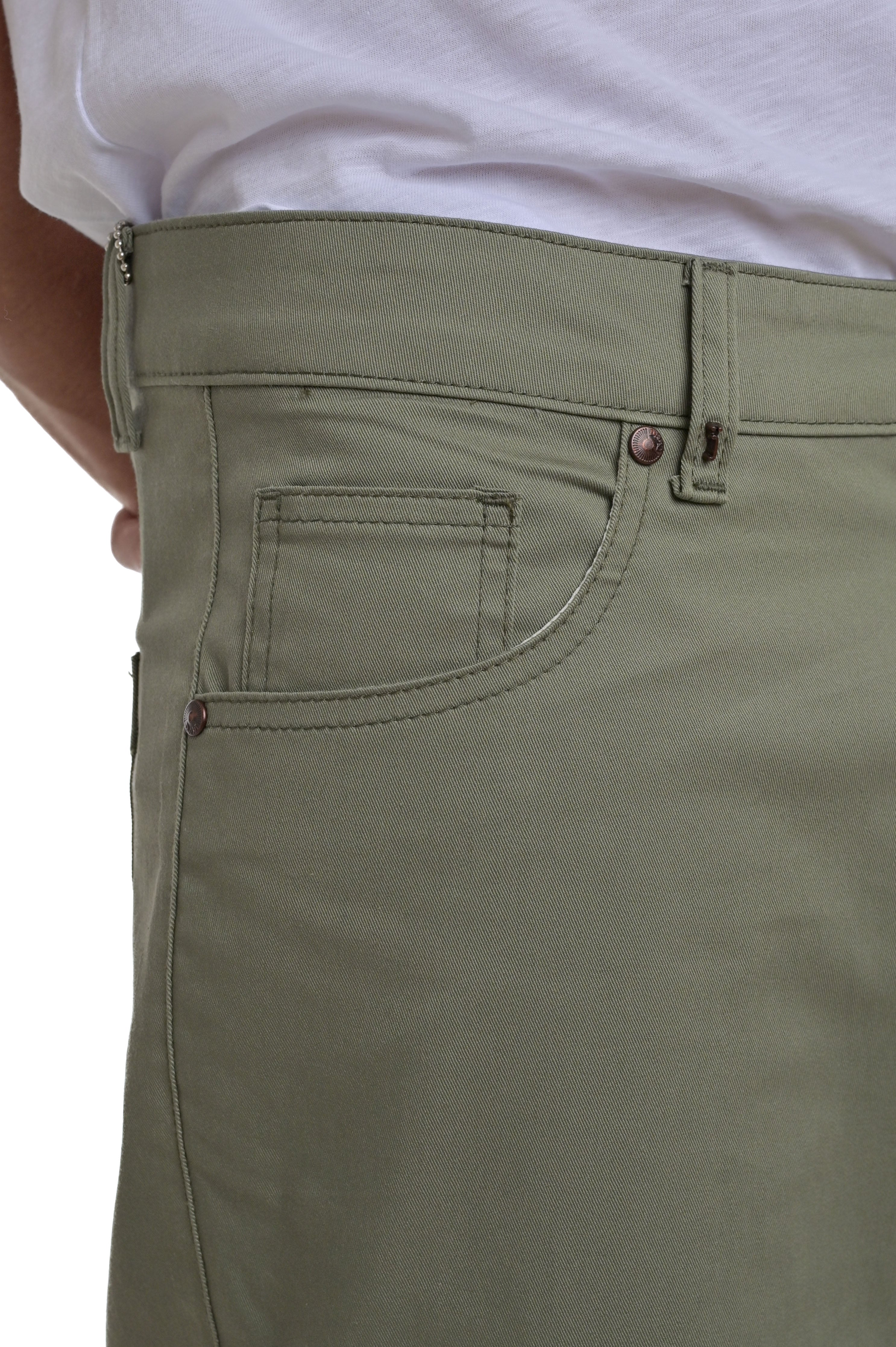 Pantaloni Classici regular Rock Tascone verde SS25