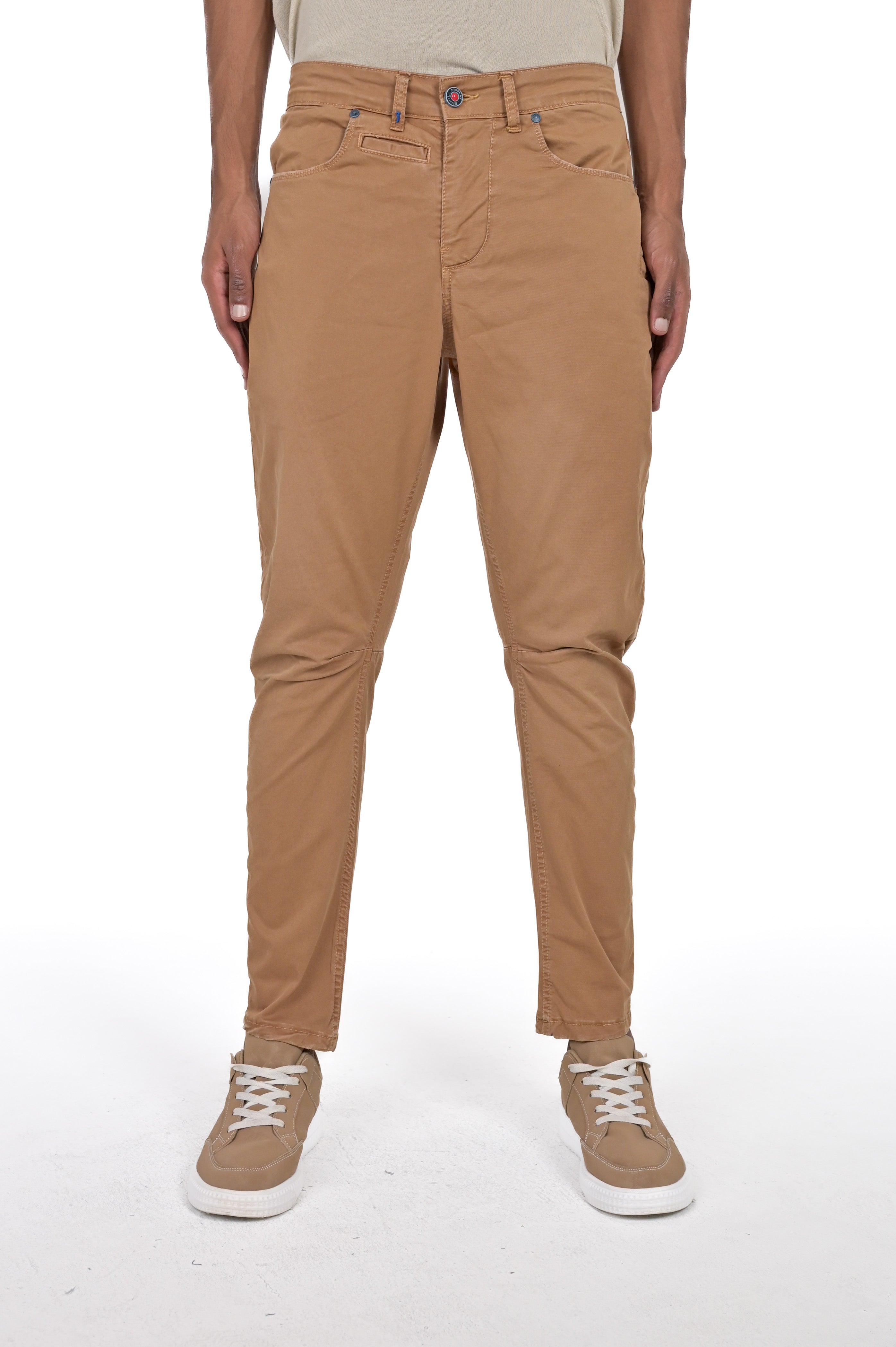 Tapered Vertigo Cotton Pants Caramel SS25