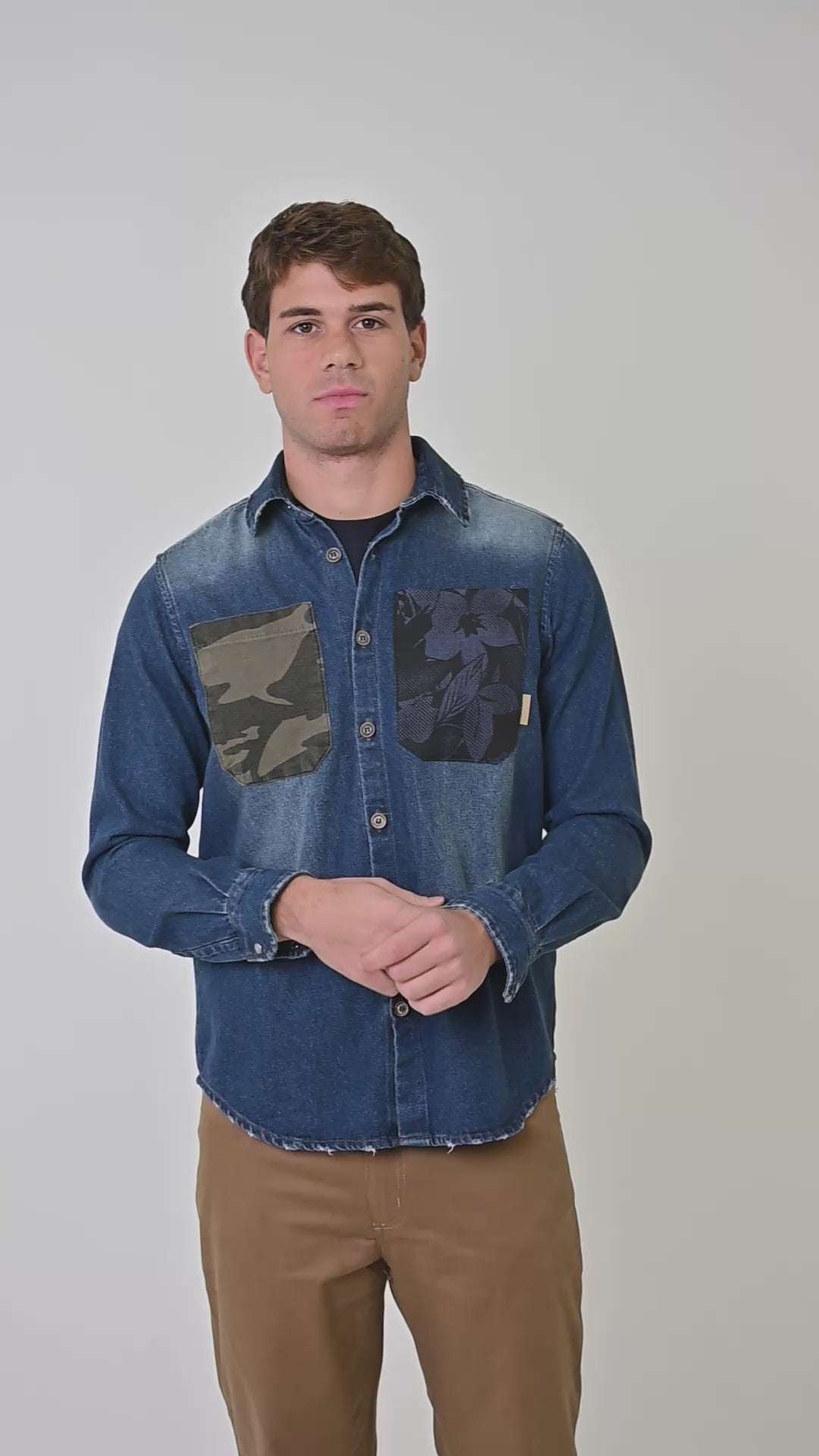 Camicia Denim loose Velvet NE03