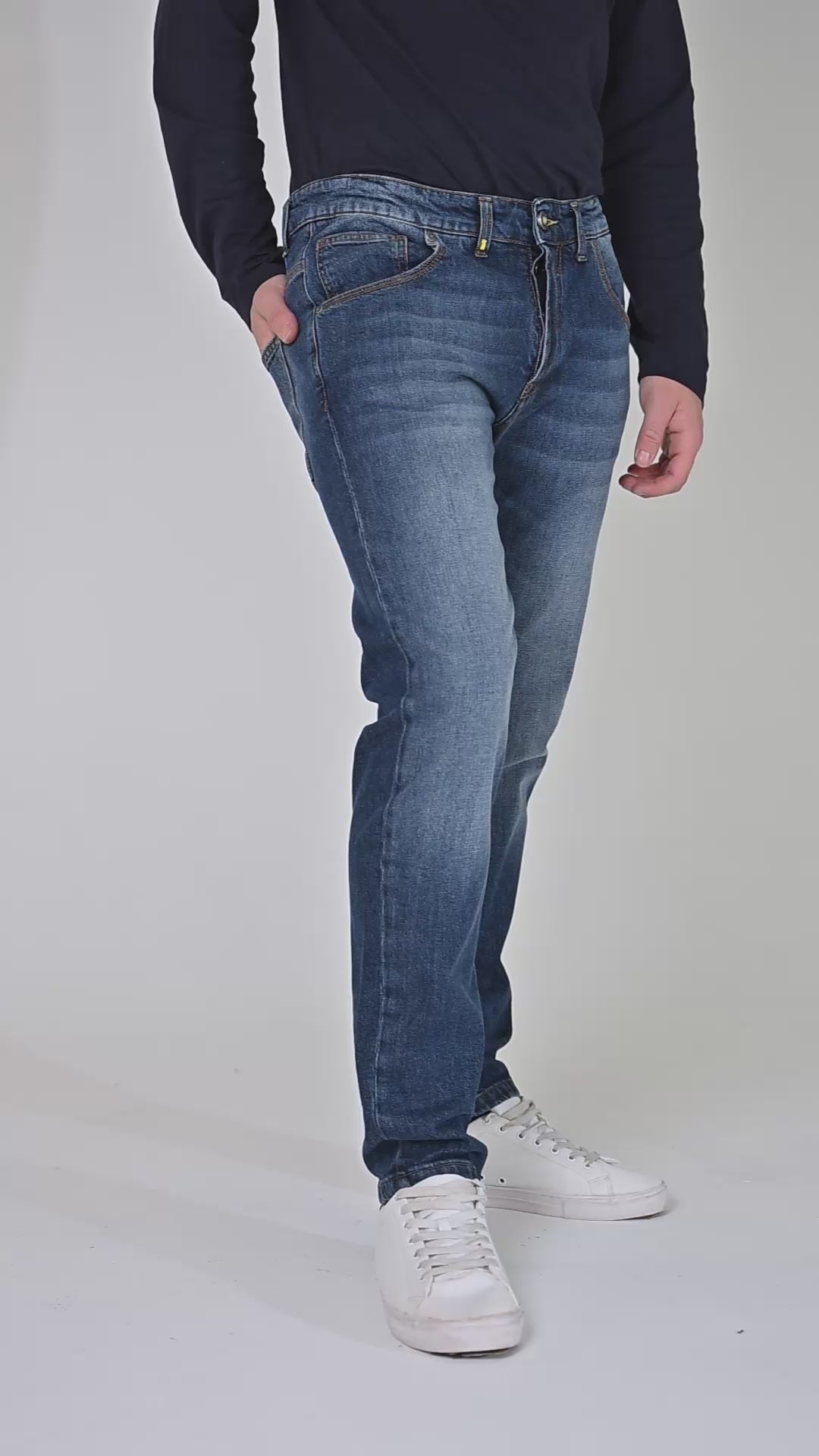 Jeans regular Kong Music Scuro