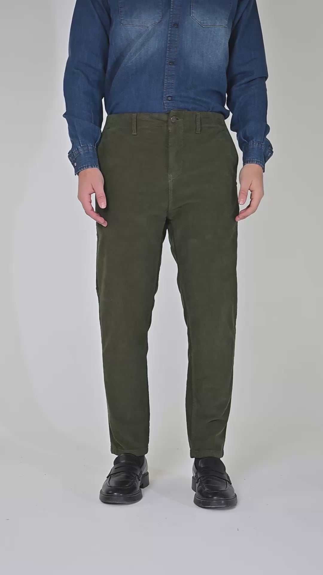 Pantaloni Slim in Velluto Street Ottawa