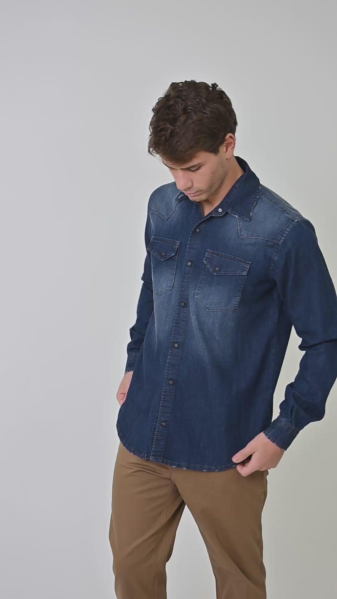Camicia Denim regular Spy NE31