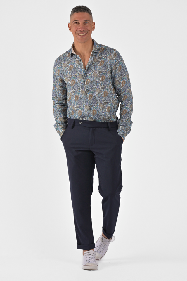 RACKET ALIAS classic slim fit men's trousers in various colors - Displaj