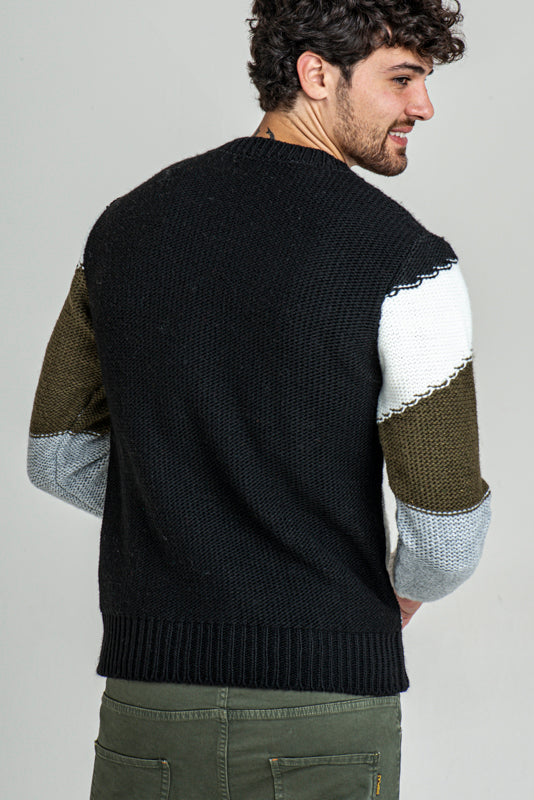 Men's round neck sweater DSP 2364 various colors - Displaj