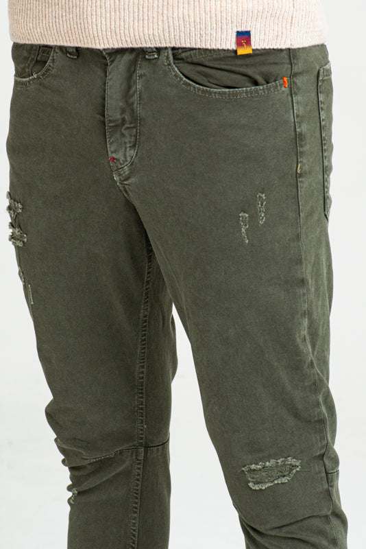 Slim fit men's trousers in various colors FW 3523 - Displaj