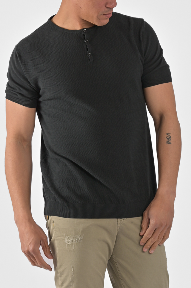 T-shirt uomo con collo a bottoni vari colori DSP 23P6 - Displaj