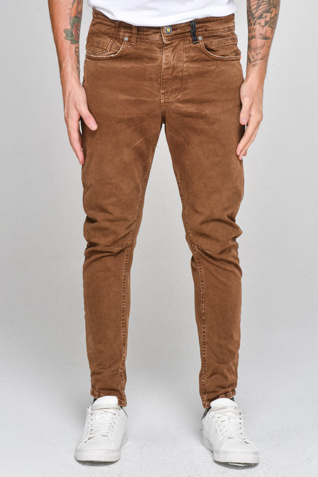 Men's tapered fit cotton trousers FW 3623 various colors - Displaj