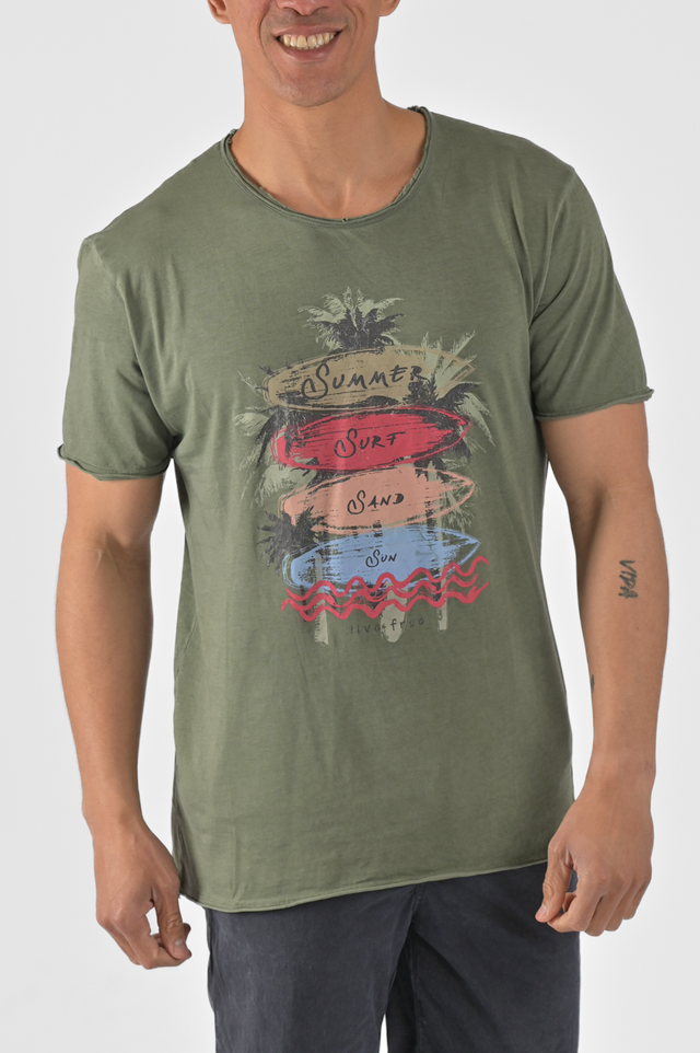 T-shirt uomo in cotone DPE 2306 in vari colori - Displaj