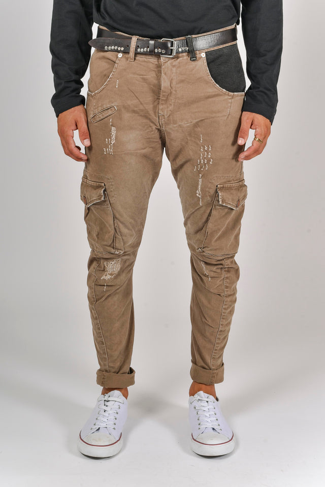 Men's tapered fit cotton trousers COD 12 - Displaj