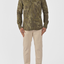 Men's green PARK CAMOUFLAGE regular fit cotton shirt - Displaj