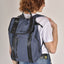Zaino backpack in denim blu con dettagli neri - Displaj